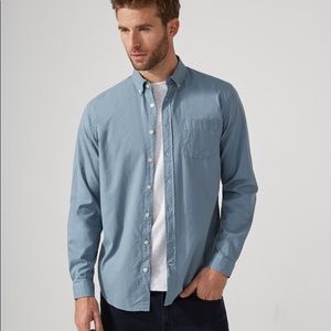 Frank & Oak Lightweight Oxford Shirt in light blue